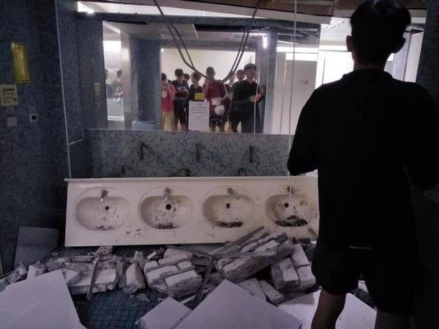 Hiện chưa rõ số người thương vong sau trận động đất. (Ảnh: SCMP)