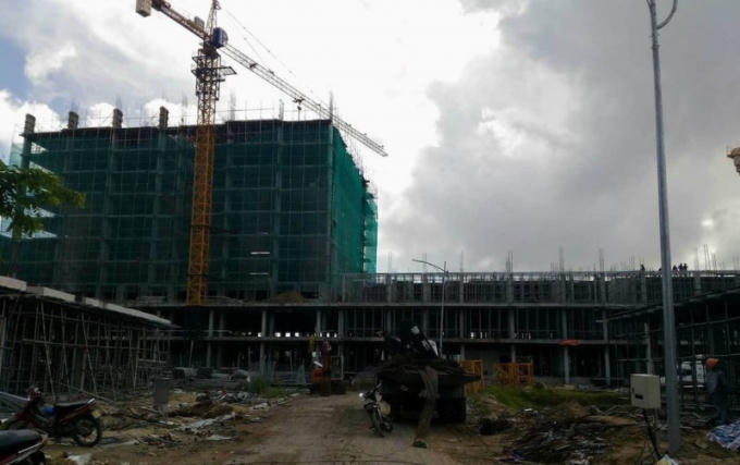 Một góc công trình trong dự án khu đô thị quốc tế Đa Phước. Ảnh: PLO