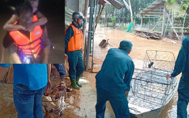 Giải cứu thành công 6 người mắc kẹt trong lũ ở Đồng Nai