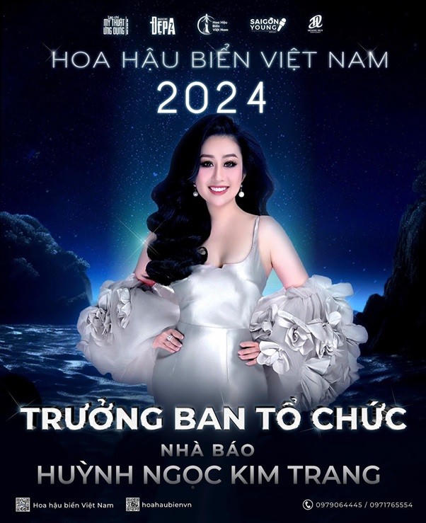 Nhà báo Huỳnh Ngọc Kim Trang - Trưởng BTC cuộc thi Hoa Hậu Biển Việt Nam 2024.