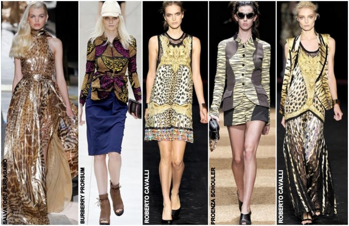 Họa tiết da thú được lăng xê mạnh mẽ trên các sàn thời trang
