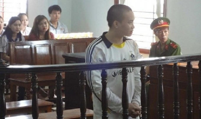 Bị cáo Lê Văn Tính tại phiên tòa.