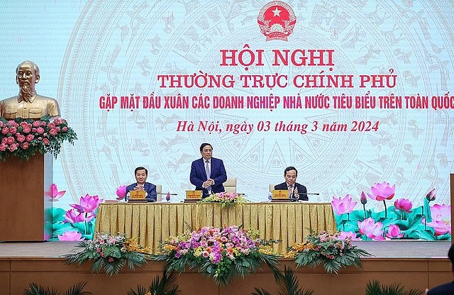 Thủ tướng Chính phủ Phạm Minh Chính phát biểu khai mạc Hội nghị - Ảnh VGP/Nhật Bắc