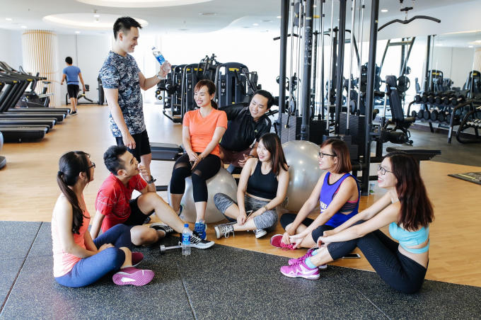 Nhân viên Vinamilk có thể tập luyện, tăng cướng sức khỏe sau giờ làm tại phòng gym với các thiết bị, máy móc hiện đại