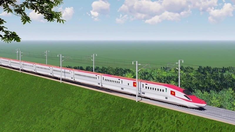 Đường sắt tốc độ cao Bắc - Nam (Ảnh: Bộ Xây dựng)