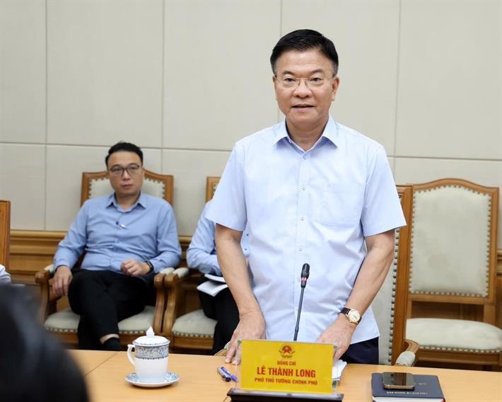 Phó Thủ tướng Lê Thành Long chia sẻ tại buổi làm việc.
