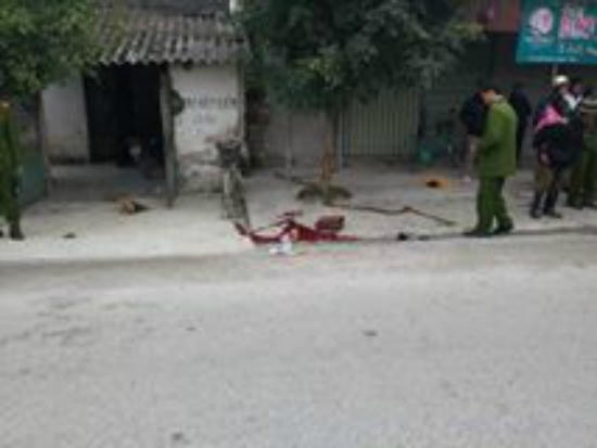 Hiện trường nơi anh Duyệt gặp nạn.