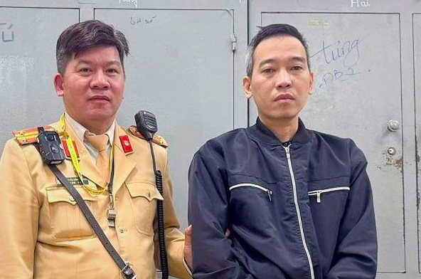 Đối tượng Đinh Tuấn Ngọc bị bắt giữ.