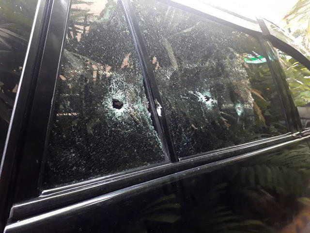 Ông Alih bị bắn khi ngồi ghế phụ. (Ảnh: PhilStar)