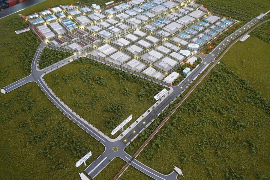 Toàn cảnh dự án Khu công nghiệp Dốc Đá Trắng, tỉnh Khánh Hòa. Ảnh: Công Tâm