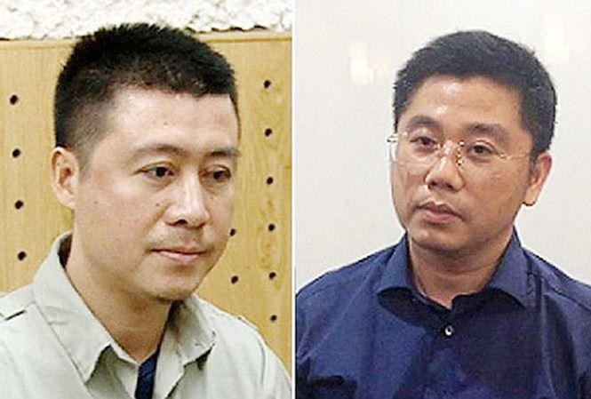 Hai “ông trùm” Phan Sào Nam (phải) và Nguyễn Văn Dương.