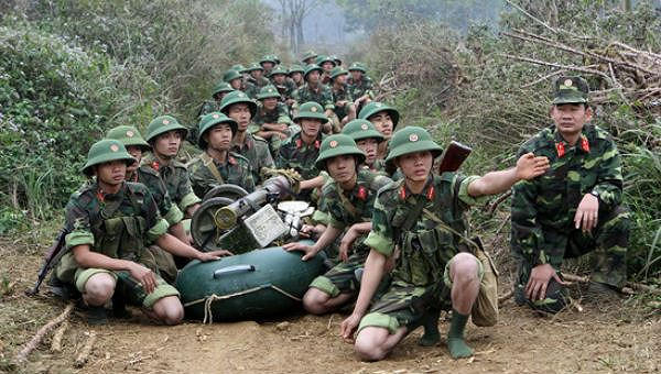 Các đơn vị chiến đấu trong quân đội không thay đổi biên chế. (Ảnh Trọng Đức)