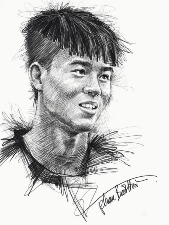 Duy Mạnh trong ảnh này có hơi bớt baby hơn ngoài đời.