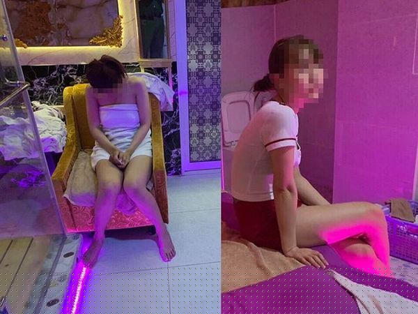 Nhân viên nữ bị bắt quả tang kích dục cho khách.