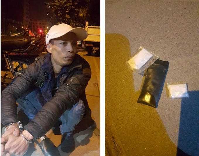 Đối tượng cùng tang vật bị cơ quan chức năng bắt giữ.