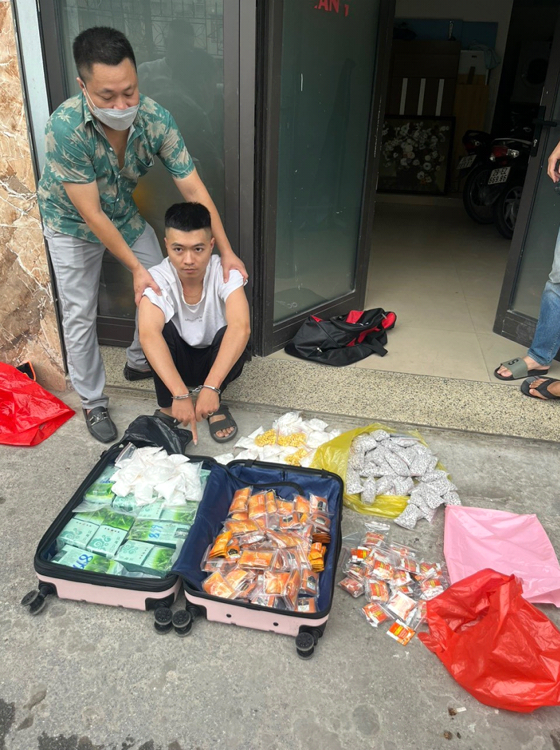 Đối tượng bị bắt giữ.
