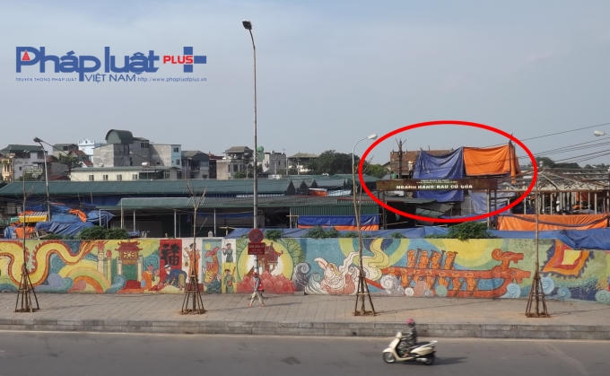 Công trình bị tố vi phạm.