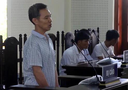 Nguyễn Hữu Sơn tại phiên xét xử ngày 20/7.