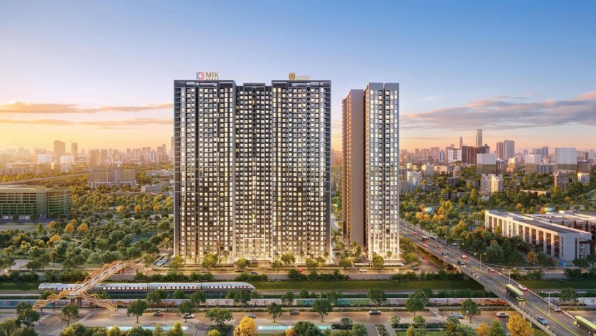 Phối cảnh phân khu The Sola Park – Imperia Smart City giai đoạn 2.