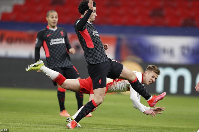 Leipzig đã tạo ra nhiều khó khăn cho Liverpool ở trận đấu này