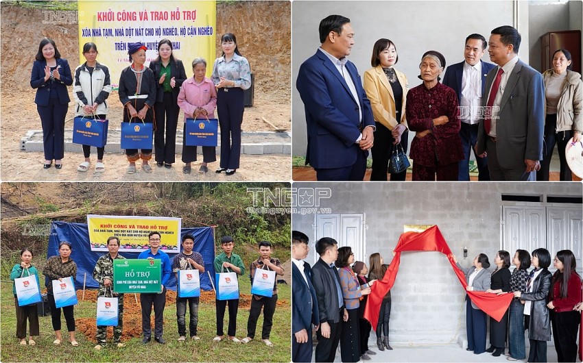 Thái Nguyên hoàn thành xóa nhà tạm, nhà dột nát 8 tháng trước thời hạn. (Ảnh: CTT tỉnh Thái Nguyên)