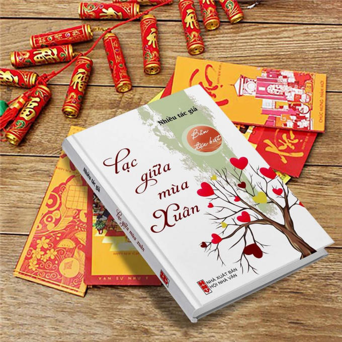 Bìa tuyển tập "Lạc giữa mùa xuân".