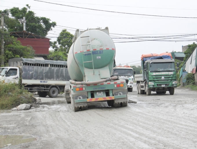 Đa phần đều là các xe có trọng tải lớn
