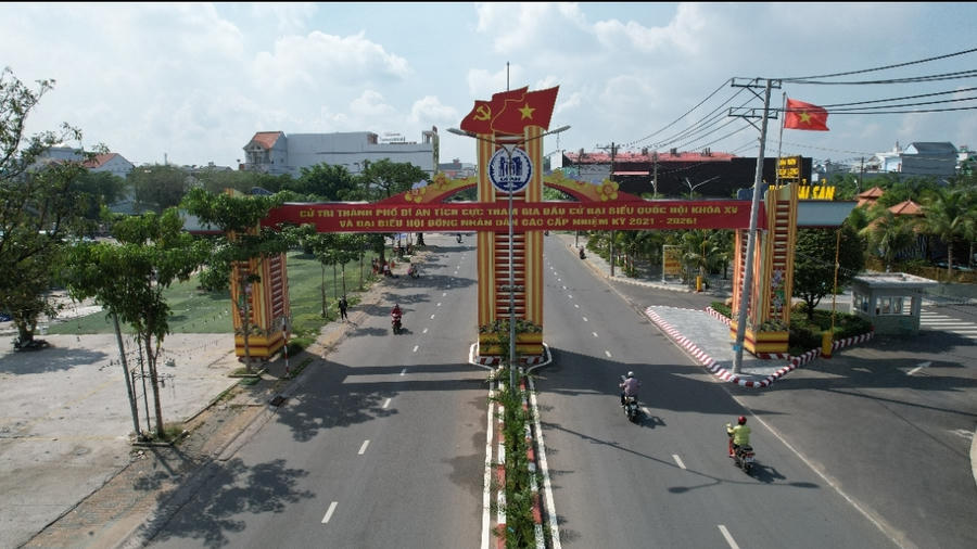 TP Dĩ An là cửa ngõ quan trọng để đi các tỉnh miền Trung, Tây Nguyên và các tỉnh phía Bắc.