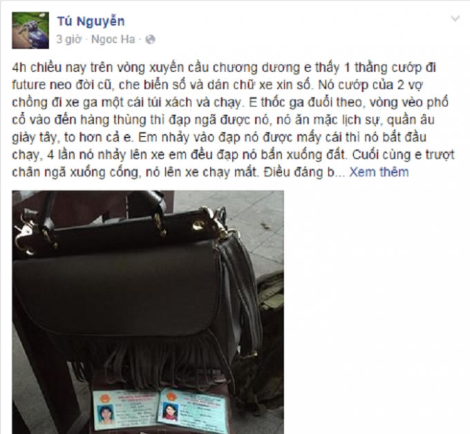 Câu chuyện được Facebooker Tú Nguyễn chia sẻ đã khiến cộng đồng mạng chú ý đặc biệt.