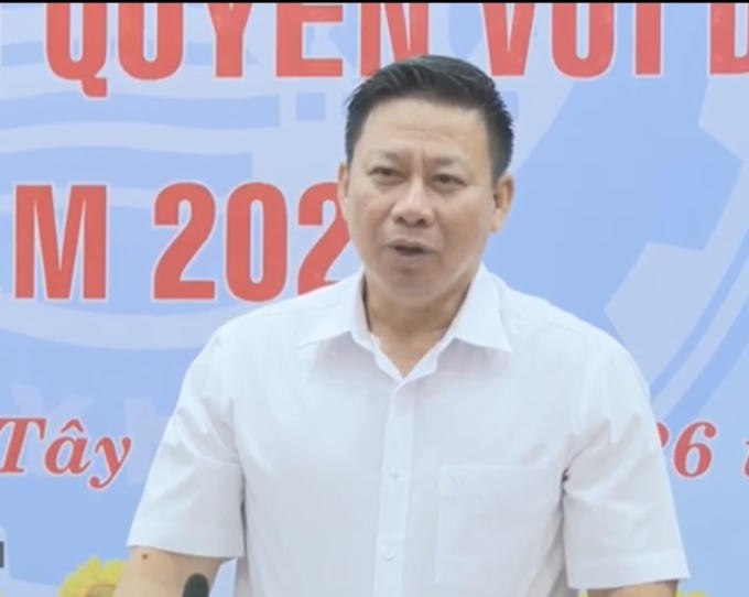 Ông Nguyễn Thanh Ngọc - Chủ tịch UBND tỉnh phát biểu tại hội nghị.