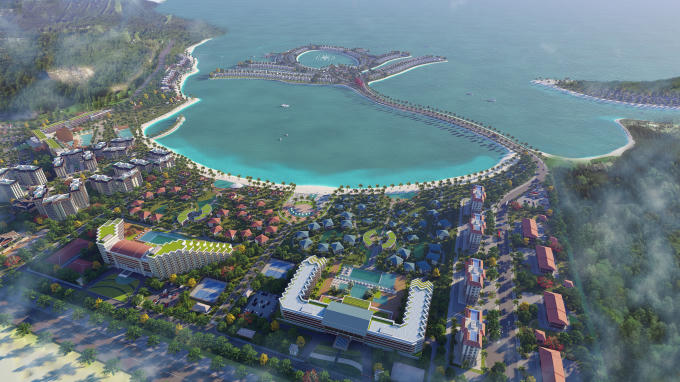 Phối cảnh dự án Ocean Lotus Island