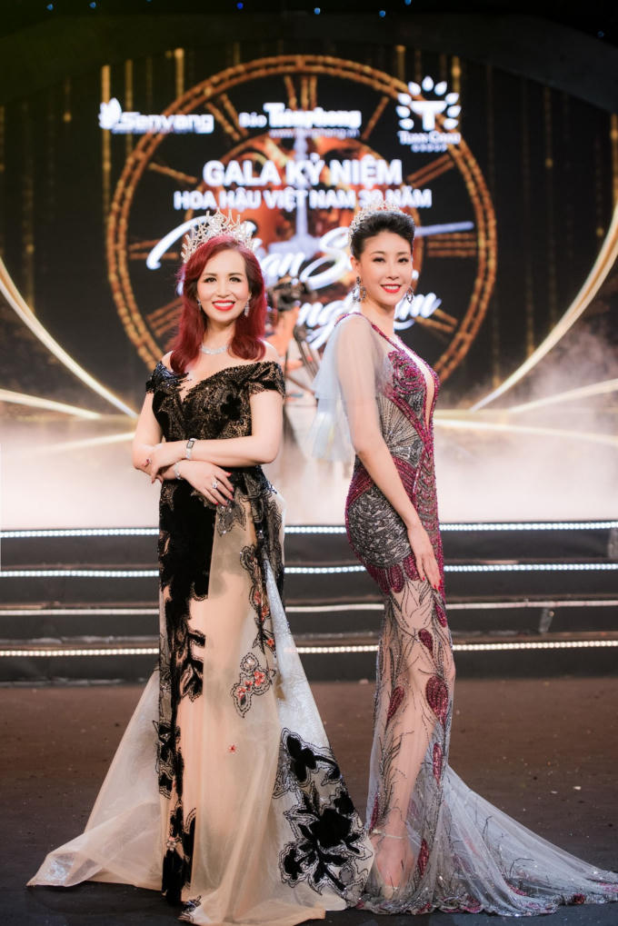 Diệu Hoa, H&agrave; Kiều Anh c&ugrave;ng đọ sắc với v&aacute;y Ho&agrave;ng Hải