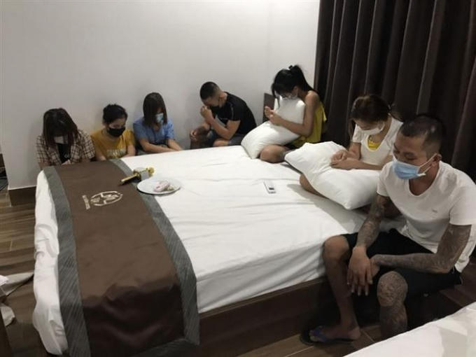 Bất chấp dịch COVID-19 đang diễn biến phức tạp,7 đối tượng vẫn tổ chức 'tiệc ma túy' - Ảnh CAHT