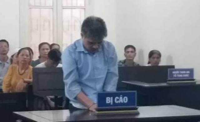 Bị cáo trong phiên xét xử.