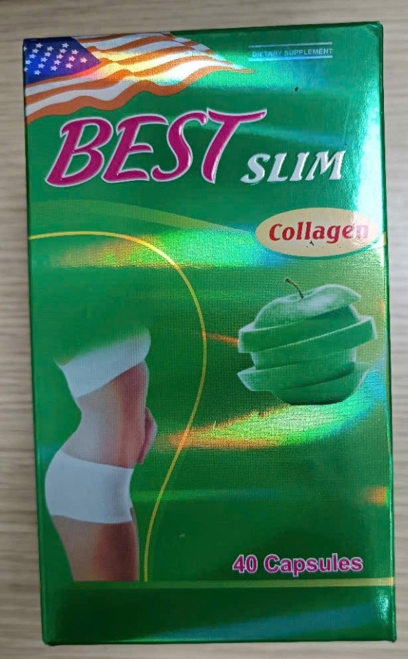 Thực phẩm bảo vệ sức khỏe Best Slim Collagen chứa chất cấm Sibutramine.