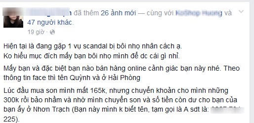Kẻ lừa đảo kêu bị bôi nhọ nhân cách, thậm chí vu k