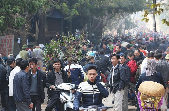 Chợ Nủa nằm trên một gò đất rộng lớn thuộc xã Bình Phú (huyện Thạch Thất). Các phiên chợ họp vào các ngày 2, 7, 12, 17, 22, 27 âm lịch hàng tháng, thường chỉ diễn ra vào buổi sáng, riêng chợ Tết họp thêm phiên chiều.Phiên chợ sáng 24/1, tức 27 Tết nhộn nhịp khách mua bán.