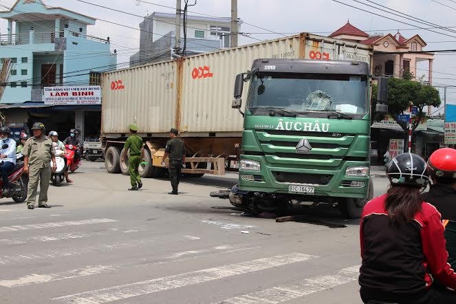 Hiện trường vụ tai nạn thương tâm.