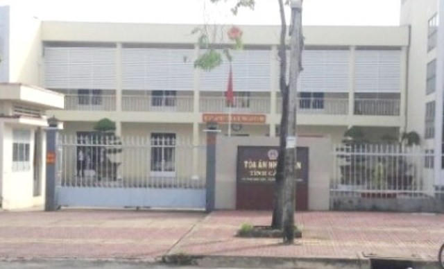TAND tỉnh Cà Mau, nơi ông Nguyễn Chí Văn từng là Chánh Tòa dân sự. (Ảnh: báo Dân trí)