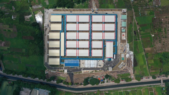 Toàn cảnh Bệnh viện điều trị Covid-19 Y Hà Nội.