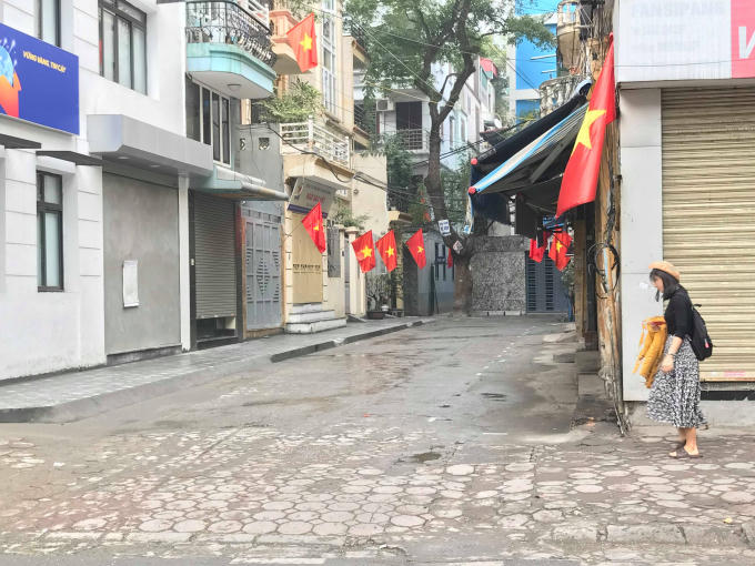 Một ngõ nhỏ trên phố Quán Thánh.