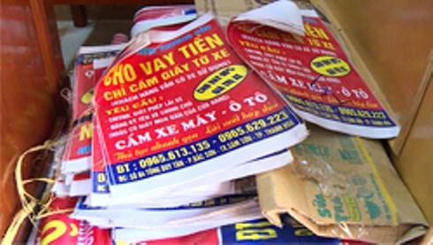 Các tài liệu liên quan đến tín dụng đen.