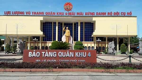 Bảo tàng lịch sự quân sự Quân khu IV, nơi trưng bày các hiện vật gắn liền với quá trình thành lập,  phát triển của lực lượng Quân khu IV.