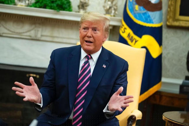 Ông Trump là tổng thống thứ 3 trong lịch sử Mỹ bị xét xử tại Thượng viện. (Ảnh: AFP)