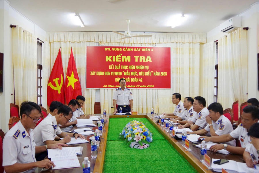 Thượng tá Trần Hồng - Phó Tham mưu trưởng, Bộ Tư lệnh Vùng Cảnh sát biển 4 kết luận kiểm tra