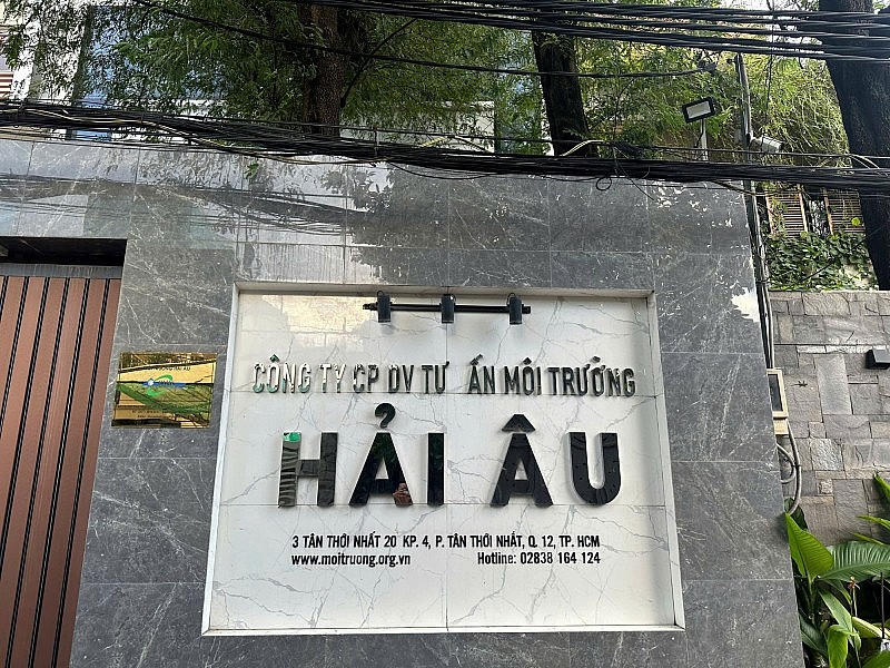 Trụ sở Công ty Cổ phần DVTVMT Hải Âu. Ảnh:CAND
