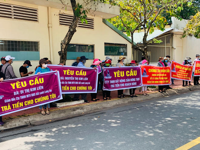 Khách hàng tố cáo Công ty TNHH MTV Bất động sản Đất Xanh Long An lừa đảo