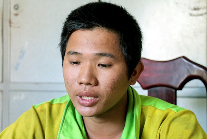 Nguyễn Tuấn Hảo tại cơ quan công an. (Ảnh: Zing.vn)
