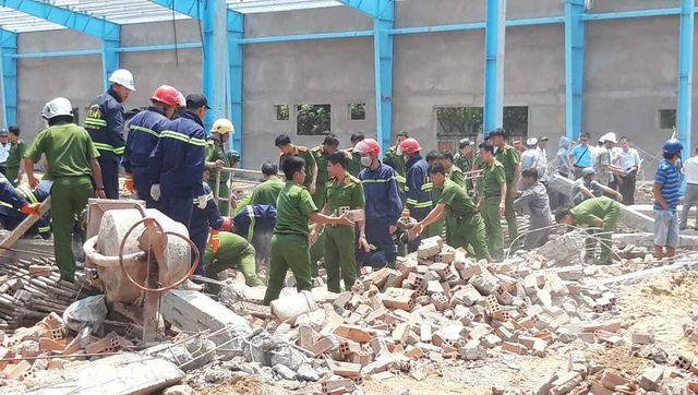 Hiện trường vụ tai nạn lao động
