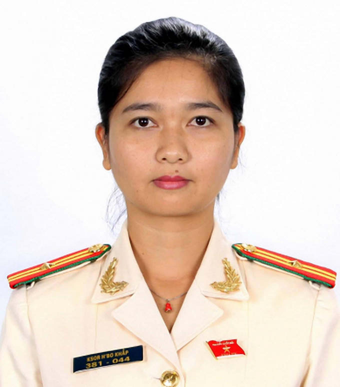 Thiếu tá Ksor H’Bơ Khắp.